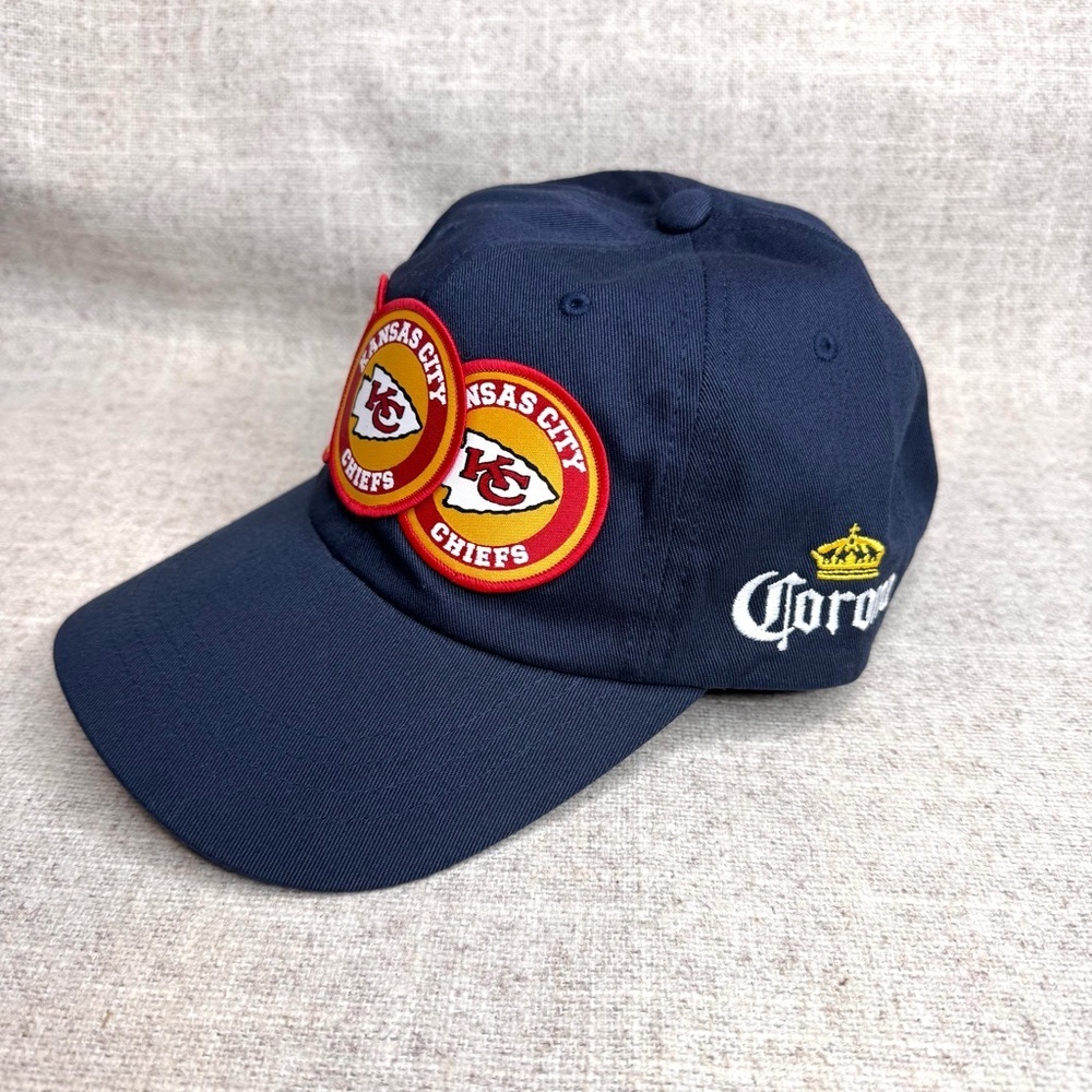 The Classics Kansas City Chiefs Corona adjustable hat NFL football navy blue red